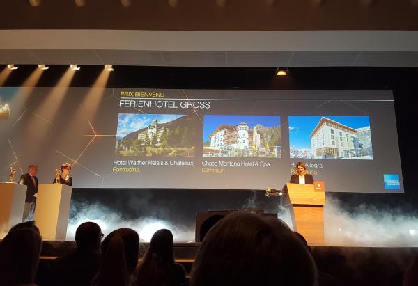 Award "Prix Bienvenu" for Chasa Montana Hotel & Spa
