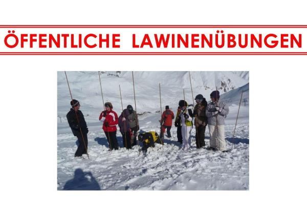 Öffentliche Lawinenübungen beim Skilift Musella