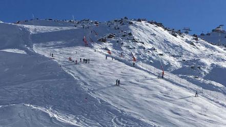 Schnee Samnaun Winter Berge