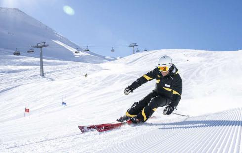 skiing ski school samnaun
