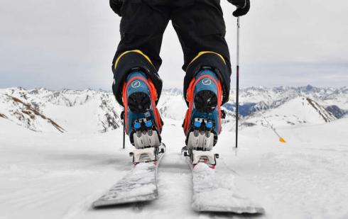 telemark skiing samnaun ischgl
