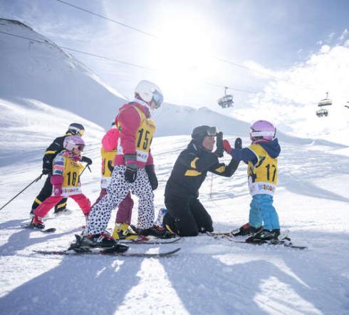 Skigebiet Samnaun Team Skischule