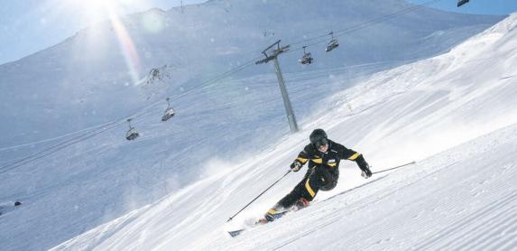 Skifahren Ski Samnaun Ischgl Alp Trida Skischule