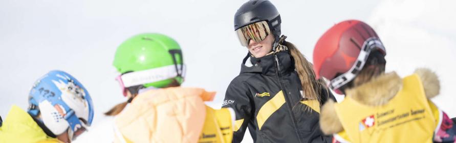 Skischule Samnaun Kindergruppe Alp Trida ZEGG Kinderkurs